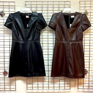 Milly Vegan leather dress